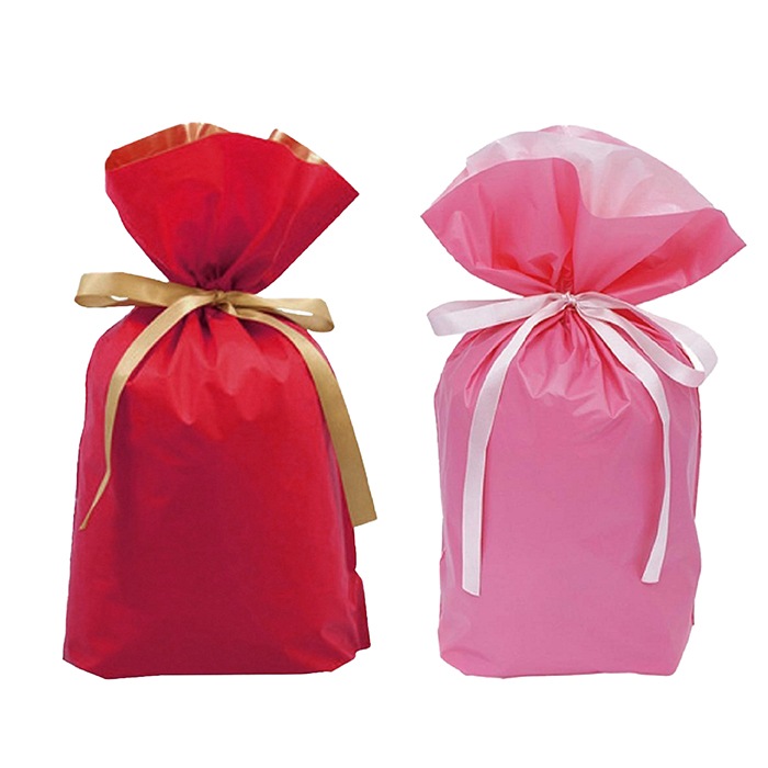 ラッピングキット リボン付きギフトバッグ【Mサイズ】幅24×高さ36(24