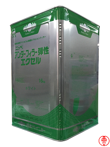 ニッペ　アンダーフィラー弾性エクセル 5缶 中古＋ﾄｯﾌﾟ１缶 ニッペ アンダーフィラー弾性エクセルホワイト 1缶(16kg) ニッぺ(日本