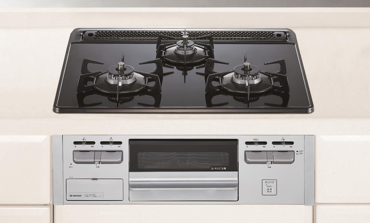 ハーマン DW32Q6WTSSV ファミ ガスコンロ 60cm 0571 21年製 未
