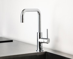 ミズタニバルブ ミニキッチン用台付シングルレバー混合栓 MKZ547MME