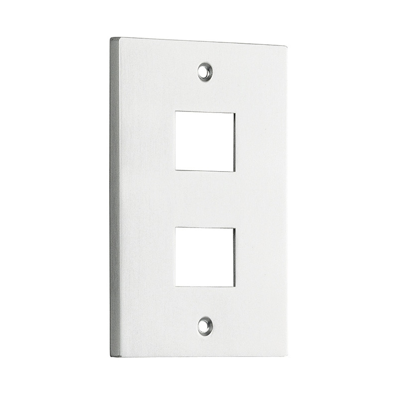 スイッチプレート(アルミ・シルバー）　13S　80×126×6.5