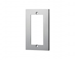 スイッチプレート(アルミ・シルバー）　60S　80×126×6.5