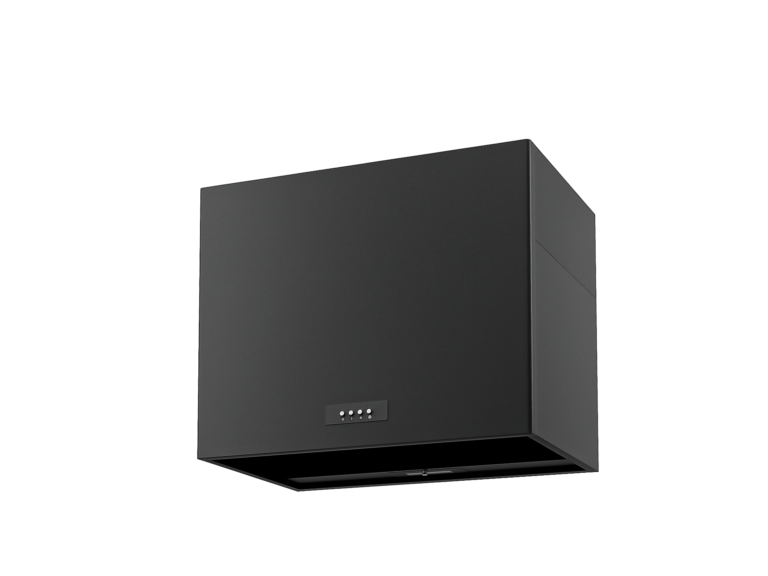 ペニンシュラボックス型レンジフードW750×D530 ブラック WMS751AK-PN　W750×H600/500×D530＋(W750用背面パネル　横幕板1枚付)（生産終了につき受注受付は12/18まで）