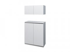 セパレートキャビネット下足用両開き カウンター付 GSKS-W600/750/900 ×H1800×D400  扉カラー：全６色