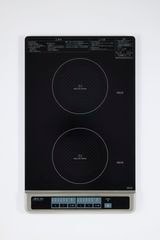 三化工業 2口 IHクッキングヒーター SIH-BH223BJL-B（黒）