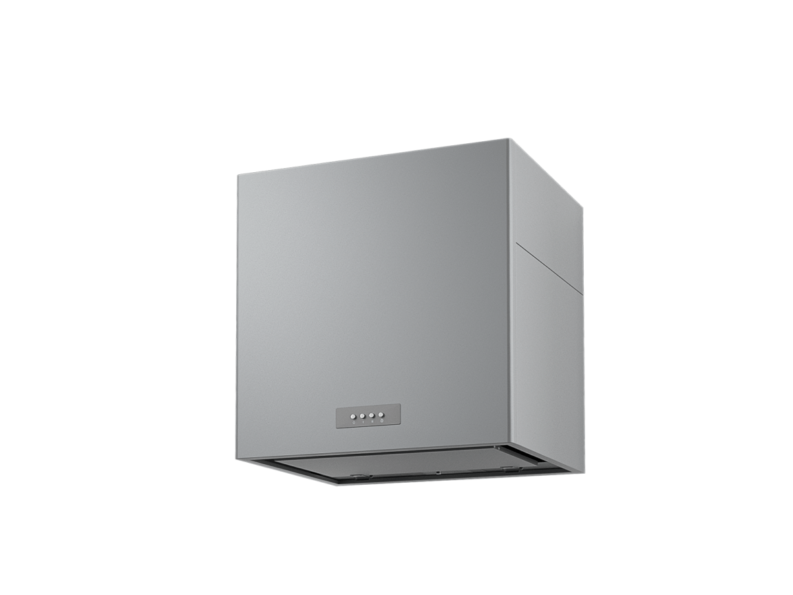 ボックス型レンジフード W600 シルバー 壁用 整流版付き 横幕板1枚付き WMS-603AMSI-H600　W600×D500×H600