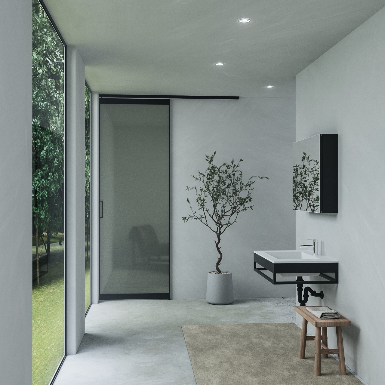 アプリーレ 軽量樹脂パネル扉 1枚片引き 標準W1645H2400