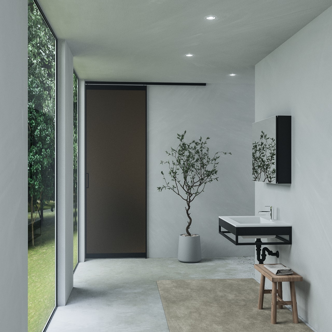 アプリーレ 軽量樹脂パネル扉 1枚片引き 標準W1645H2400