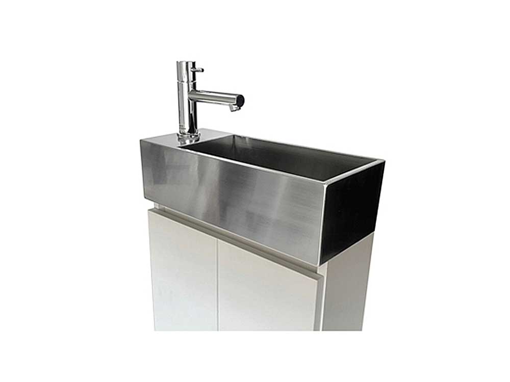 ファインエッジ 手洗い フローティング W400 左水栓