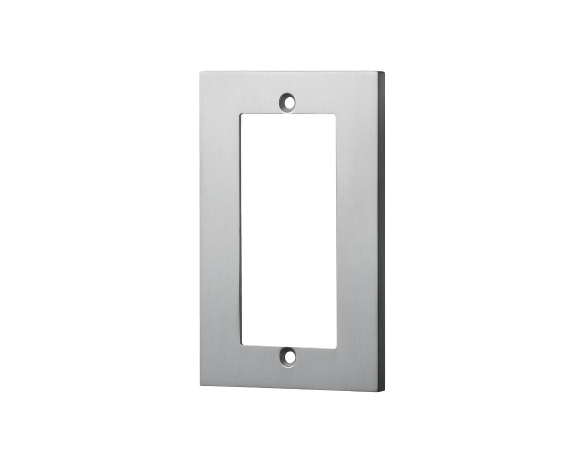 スイッチプレート(アルミ・シルバー） 60S 80×126×6.5