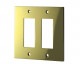 スイッチプレート(真鍮・鏡面ゴールド）　38S　80×126×6.5