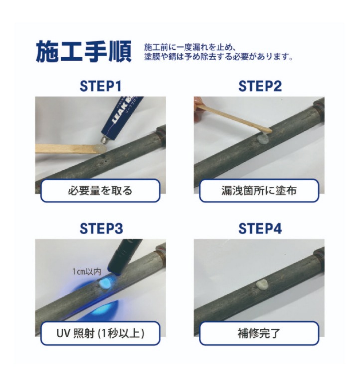 LB-SK 前田シェルサービス UV硬化型漏洩補修材 リークブロック