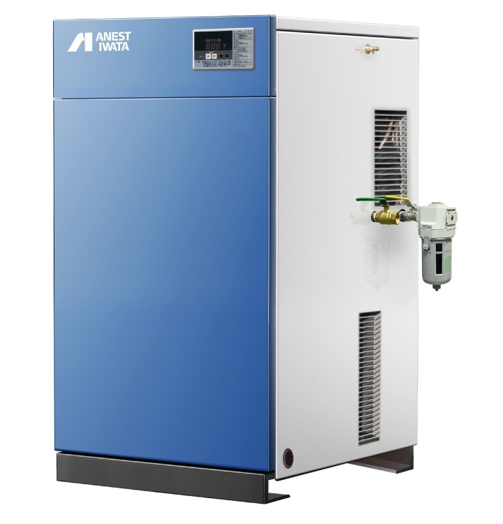 アネスト岩田 レシプロコンプレッサー(オイルフリー) オイルフリーコンプレッサ 0.75KW 単相100V 50Hz 吐出空気量75L/min ( TFP07B-10C5 ) IWATA アネスト岩田 オイルフリー レシプロ コンプレッサー TFP07B-10