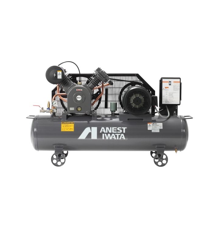 整備済み中古品】TLP37EG-10M5 アネスト岩田 給油式レシプロタンク 