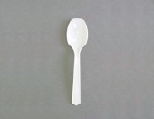 プラスチックスプーン 大 白 バラ 130mm 500本|カトラリー|カトラリー・箸