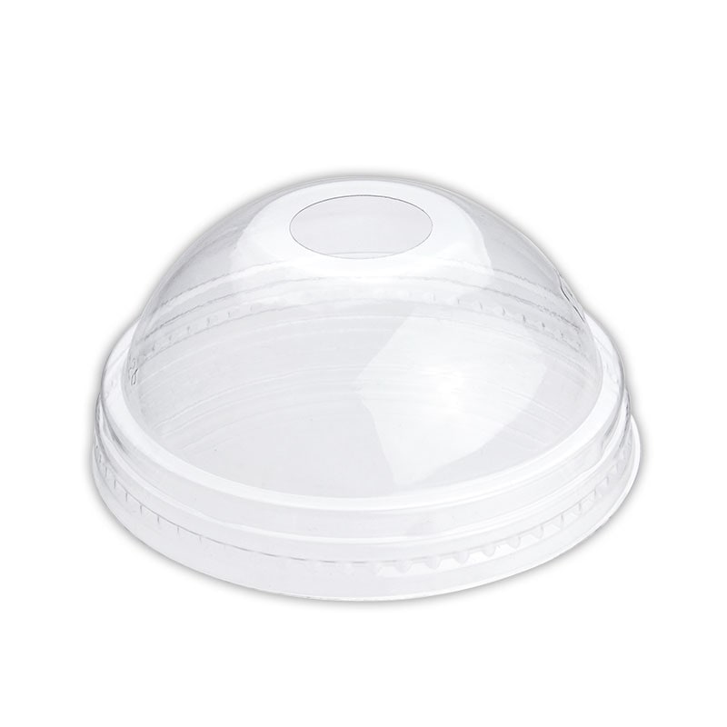 プラスチックカップ蓋 TAPS78D 8～10オンス兼用ドームリッド(穴有) 100枚