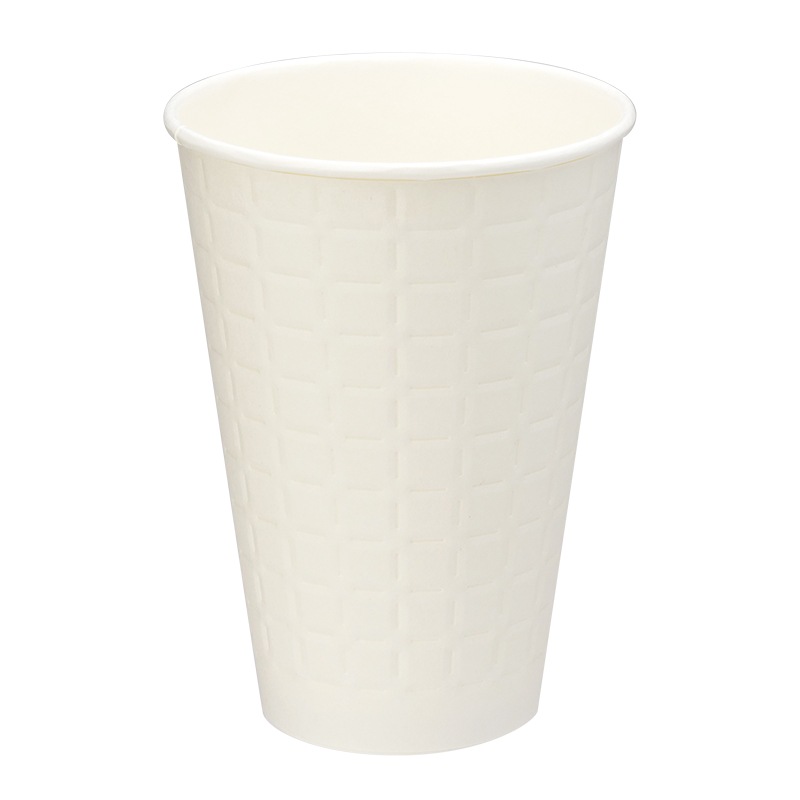 紙コップ 断熱紙コップ モデレカップ 420ml 12オンス 白 口径89mm 50個