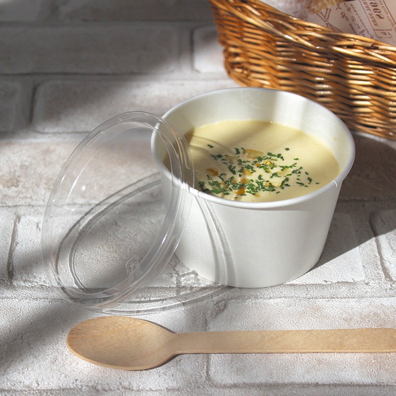 蓋付き スープカップ PI-240N リッド 97-F 透明 針穴 100個セット