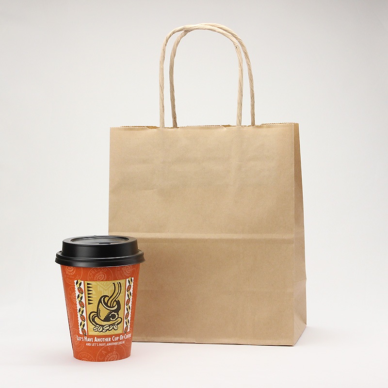 （まとめ）ジョインテックス 手提袋 平紐 茶 大 50枚 B293J-B〔×4セット〕 紙袋 | (まとめ)ジョインテックス 手提袋 平紐 茶 大 50枚 B293JB(×4)