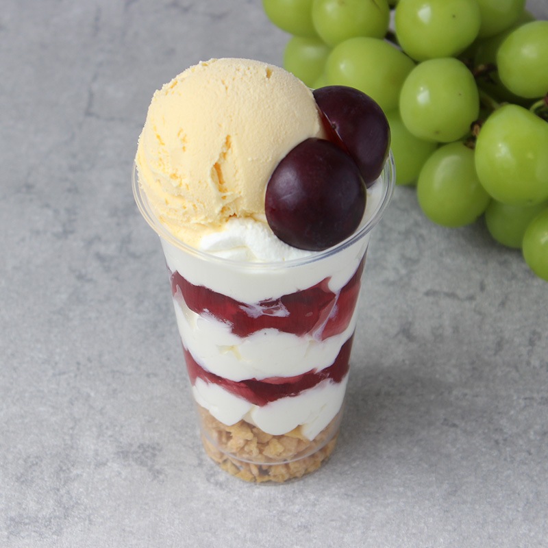 パフェカップ デザートカップ プラスチック BIP-215AC 台座付き パフェカップ デザートカップ プラスチック ニュープロマックス BIP