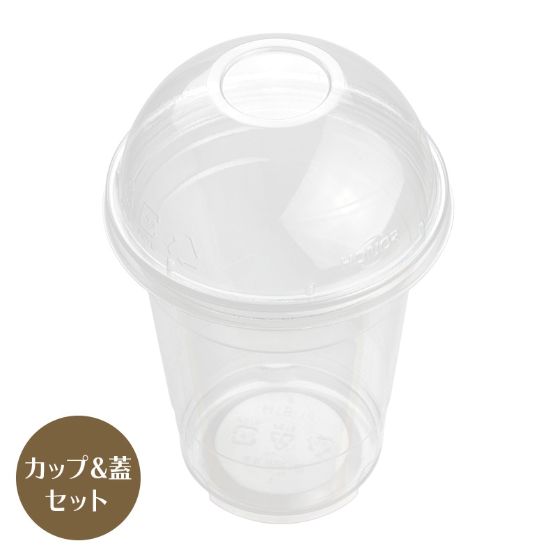 クリアカップ蓋付 16オンス プラスチックカップ HONOR HTB16 ドーム