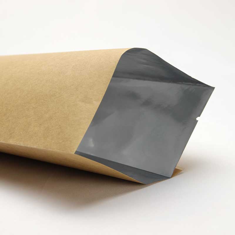 コーヒー豆袋 未晒クラフト無地平袋(マチなし) 200g用 100枚