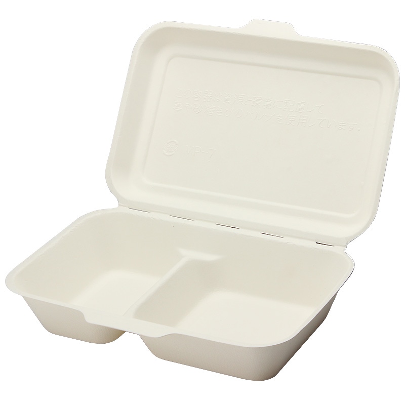 弁当容器 モールドパック容器 仕切付 白 MP-7 50枚