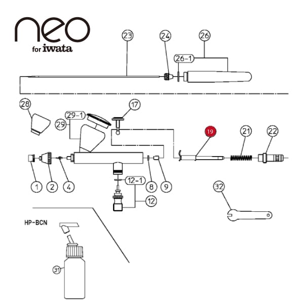 19】ボタン押しニードルチャック HP-BCN / HP-CN | アネスト岩田公式通販