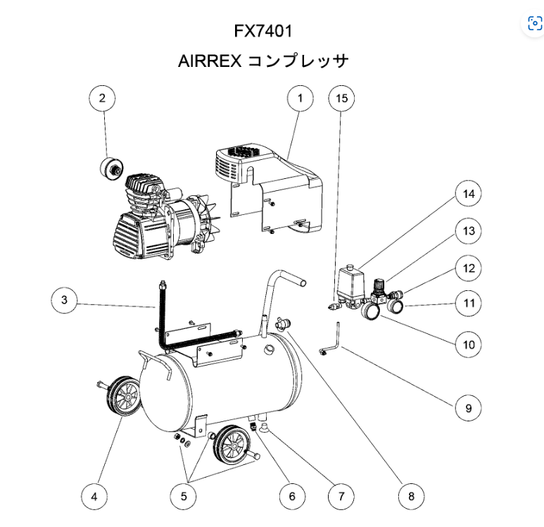 パーツ 逆止弁 (FX7401) | アネスト岩田公式通販