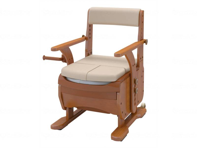 ［3356］アロン化成　安寿　家具調トイレ　自力6型N　ポータブルトイレ 3356］アロン化成 安寿 家具調トイレ 自力6型N ポータブルトイレ