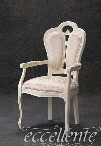 GP-19WF3B イタリア製 アームチェア ジリオ アイボリー/RJ Beige400