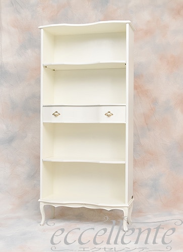 TV-BR581W イタリア製 ブックシェルフ　St.ボルボネーゼ　アンティークホワイト  Bookshelf St.Borbonese /Antique white