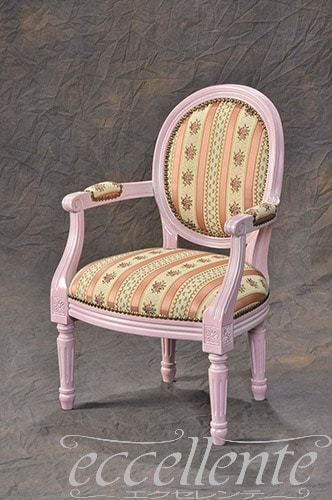 GP-152P イタリア製 キッズアームチェア　トレーザー　デカペピンク仕上げ