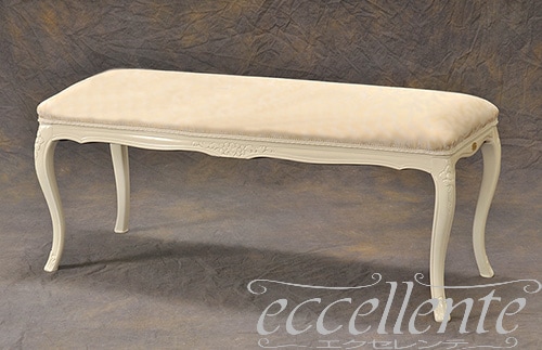 GP-223WF3 イタリア製 2シートベンチ Sonia アイボリー仕上げ/RJ Beige <br>2 Seat bench Sonia Ivory color / RJ Beige