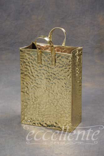 CR-86021BA イタリア製 傘立て バッグ　Brass Bright    <br>Umbrella stand bag shaped / Brass Bright