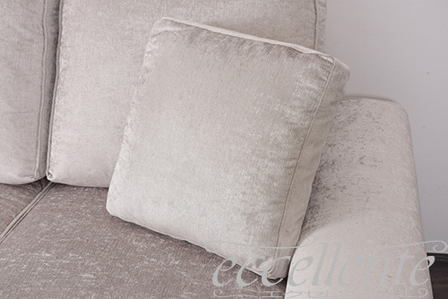 CS-SC136607 イタリア製 スクエア―クッション　L1366.07　無地／シルバー  Square cushion L1366.07 Plain/Silver
