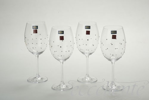 イタリア製 ワイングラス4個セット マルチ｜FA-052173MU