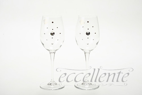 イタリア製 ワイングラス2個セット マルチ｜FA-000175MU