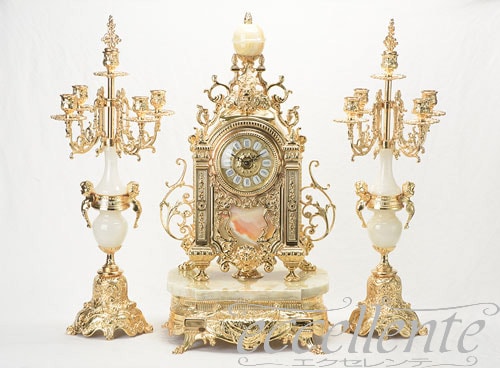 OB-520440/O イタリア製 時計3点セット　オニキス