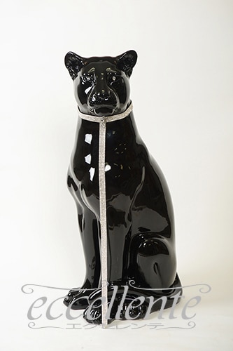 イタリア製　置物 VO-71189BOA イタリア製 陶製置物 猫とボウル Gold | イタリア