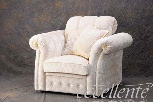 イタリア製 アームチェア ホワイト  Armchair Flornece/white｜CS-FLORA-W