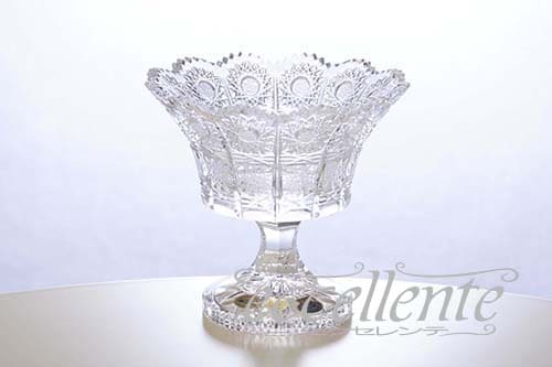 チェコ製 タブ丸 ボヘミアクリスタル Bohemian Crystal Tub Round