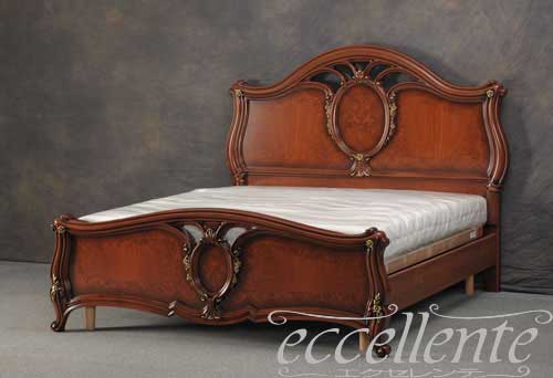 SO-08 【サルタレッリ/Saltarelli】イタリア製 ダブルベッド ソブラナ　ウォールナット(マットレスサイズW160cm)