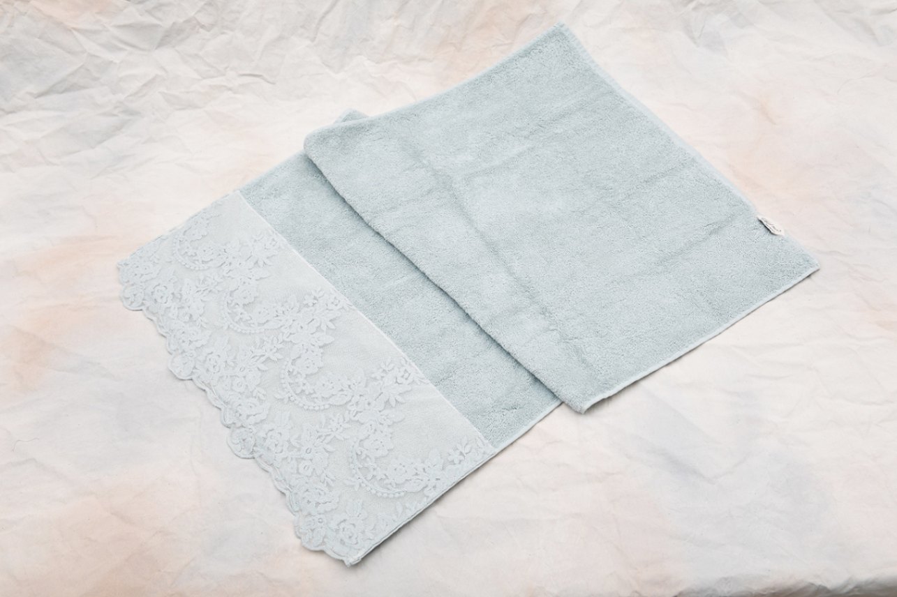 CH-T3072VBL イタリア製 バスタオル　Versailles/ライトブルー<br>Bath towel / Versailles Light blue