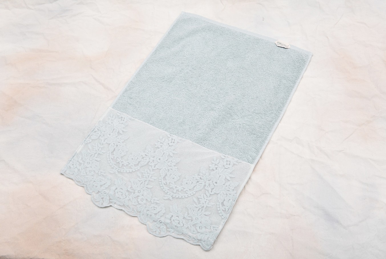 CH-T3073VBM イタリア製 フェイスタオル　Versailles/ライトブルー<br>Face towel / Versailles Light blue