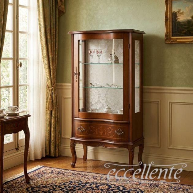イタリア製 1ドアキャビネット ウォールナットカラー｜1 Door Cabinet - Walnut Finish｜TV-562NOST