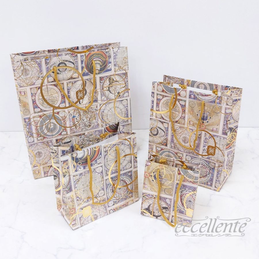 BB-515001234 イタリア製 手提げ紙袋 Planets S/M/L   Paper bag Planets S/M/L