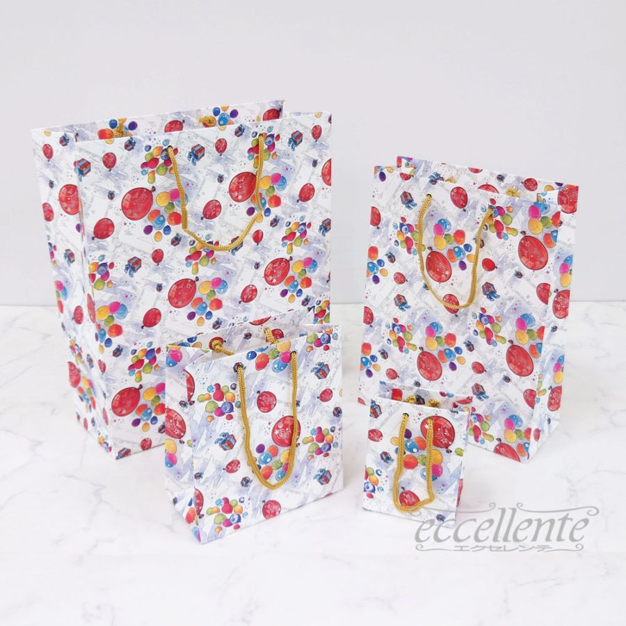 BB-502C42ABC イタリア製 手提げ紙袋 Baloons S/M/L    Paper bag Baloons S/M/L