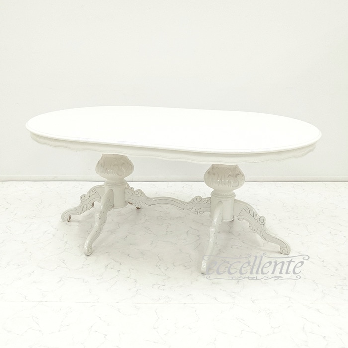 イタリア製ダイニングテーブル 175 アイボリー Dining Table 175 Ivory