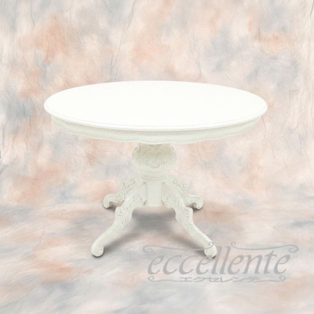 イタリア製ラウンドテーブル 110 アイボリー    Round Table 110 Ivory｜MS-9040LW